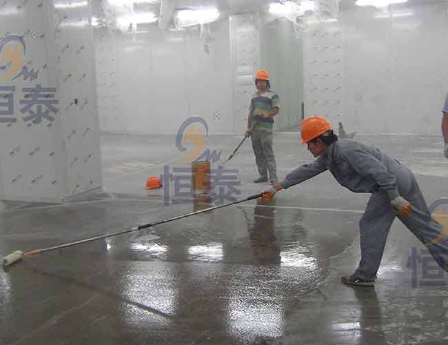 湖北制藥廠(chǎng)廠(chǎng)房地面環(huán)氧彩砂施工案例