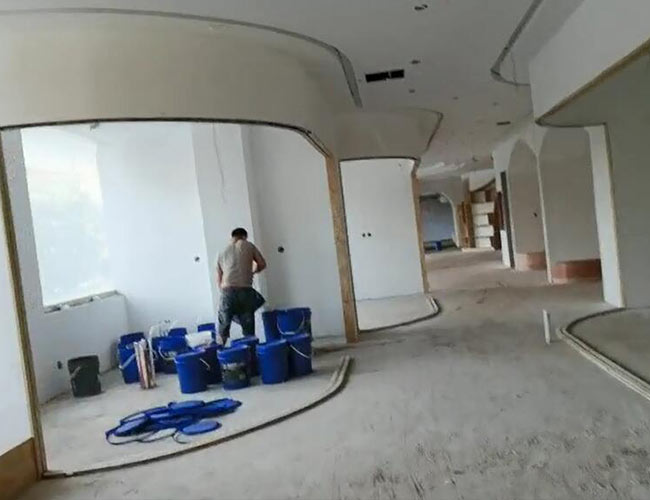 湖北口腔診所醫(yī)院地面使用混凝土固化劑固化施工
